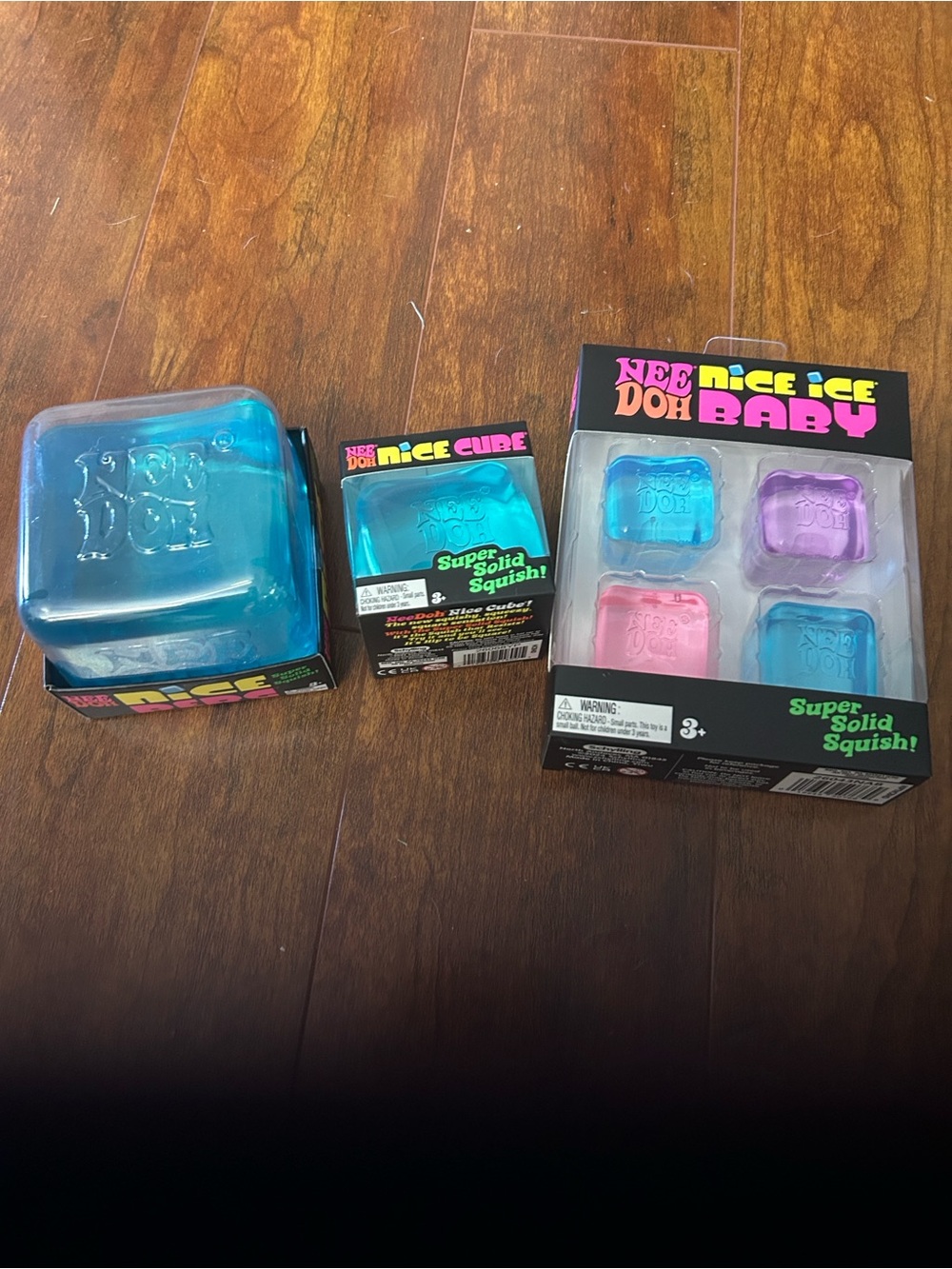 (3) Needoh.   Nice Berg, Nice Cube and Nice Ice Baby.